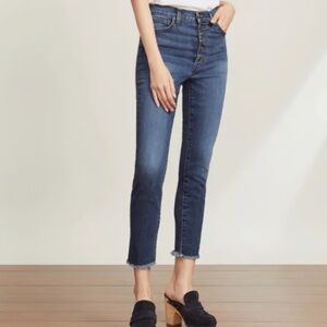 Veronica Beard Debbie High Rise Skinny Ankle Jeans